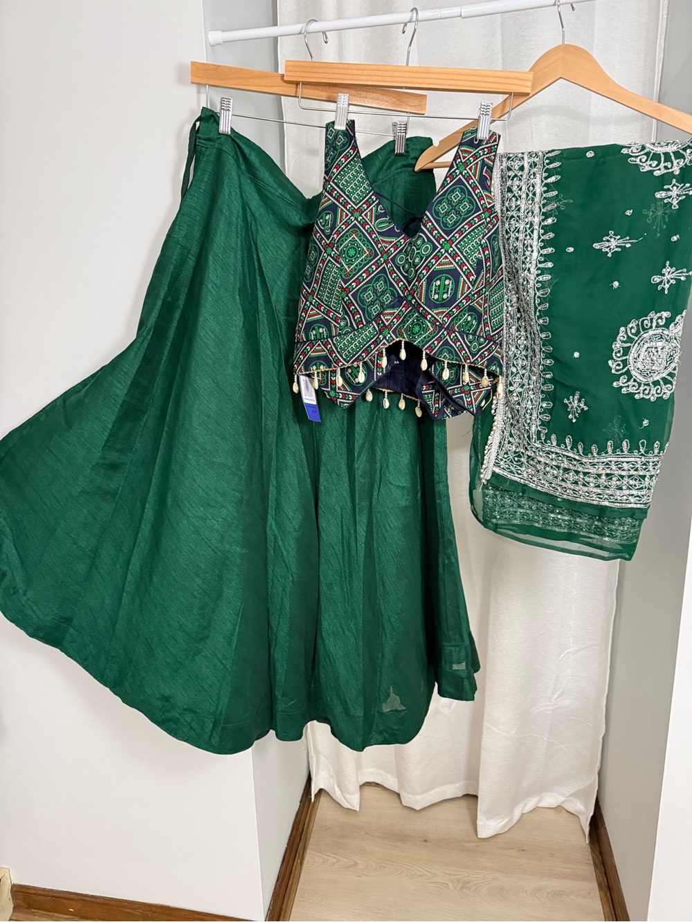 Green lahenga Choli